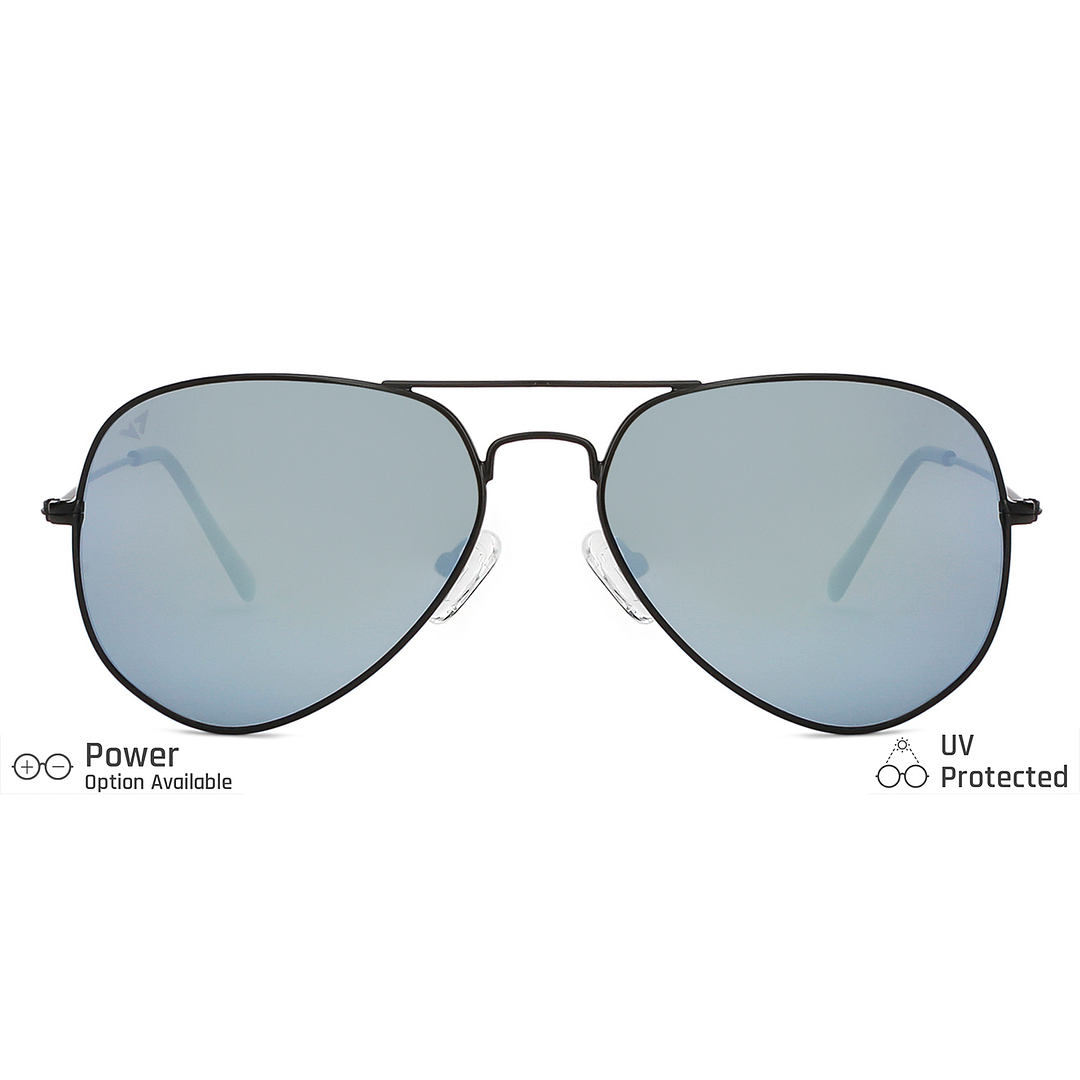 Vincent Chase Online Black Full Rim Aviator left side
