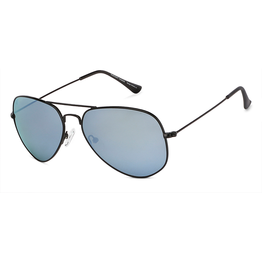 Vincent Chase Online Black Full Rim Aviator right side