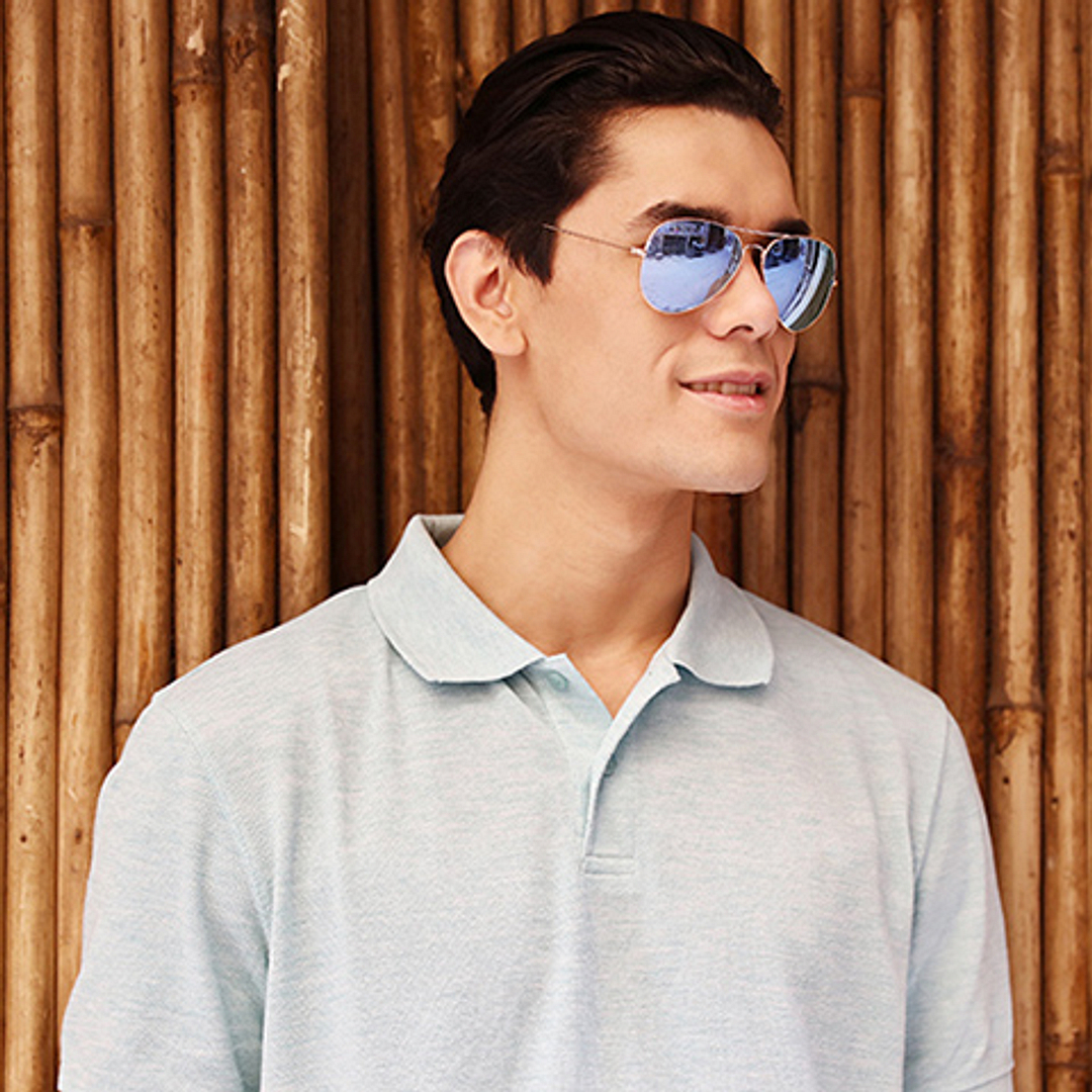 Vincent Chase Online Gold Full Rim Aviator left side