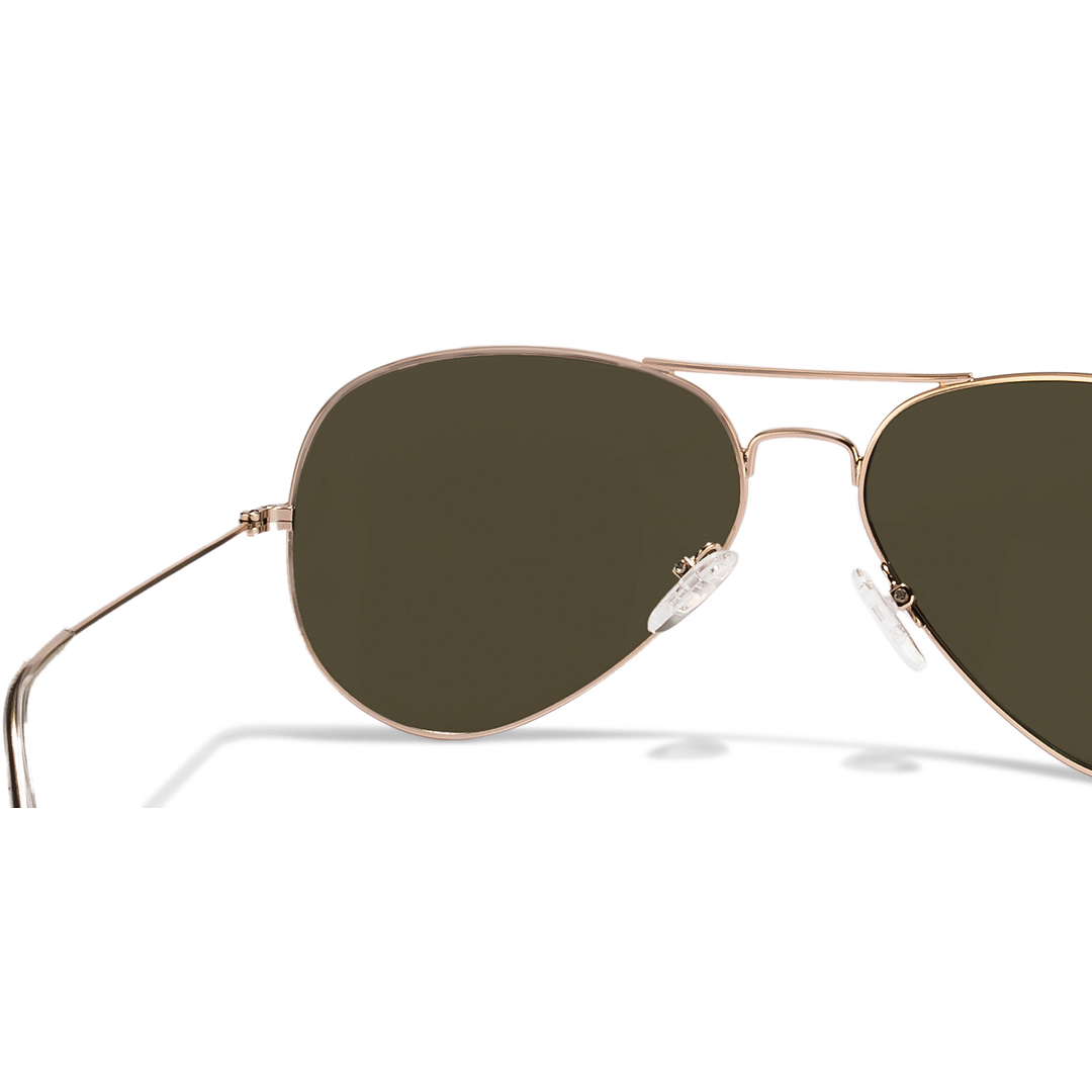 Vincent Chase Online Gold Full Rim Aviator left side