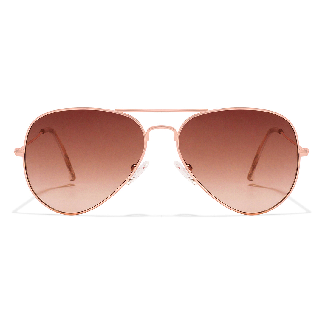 Vincent Chase Online Gold Full Rim Aviator left side