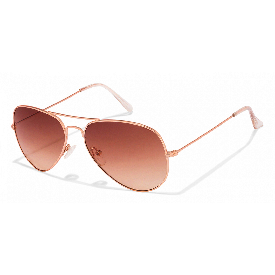 Vincent Chase Online Gold Full Rim Aviator left side
