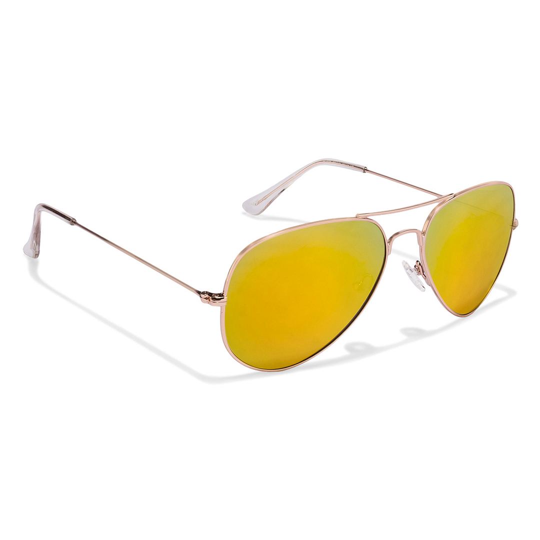 Vincent Chase Online Gold Full Rim Aviator left side