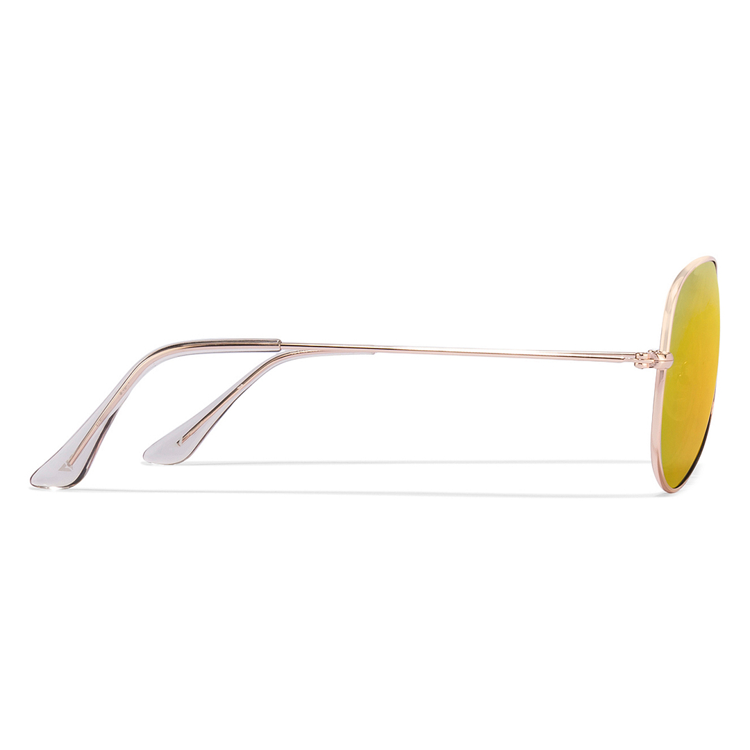 Vincent Chase Online Gold Full Rim Aviator left side