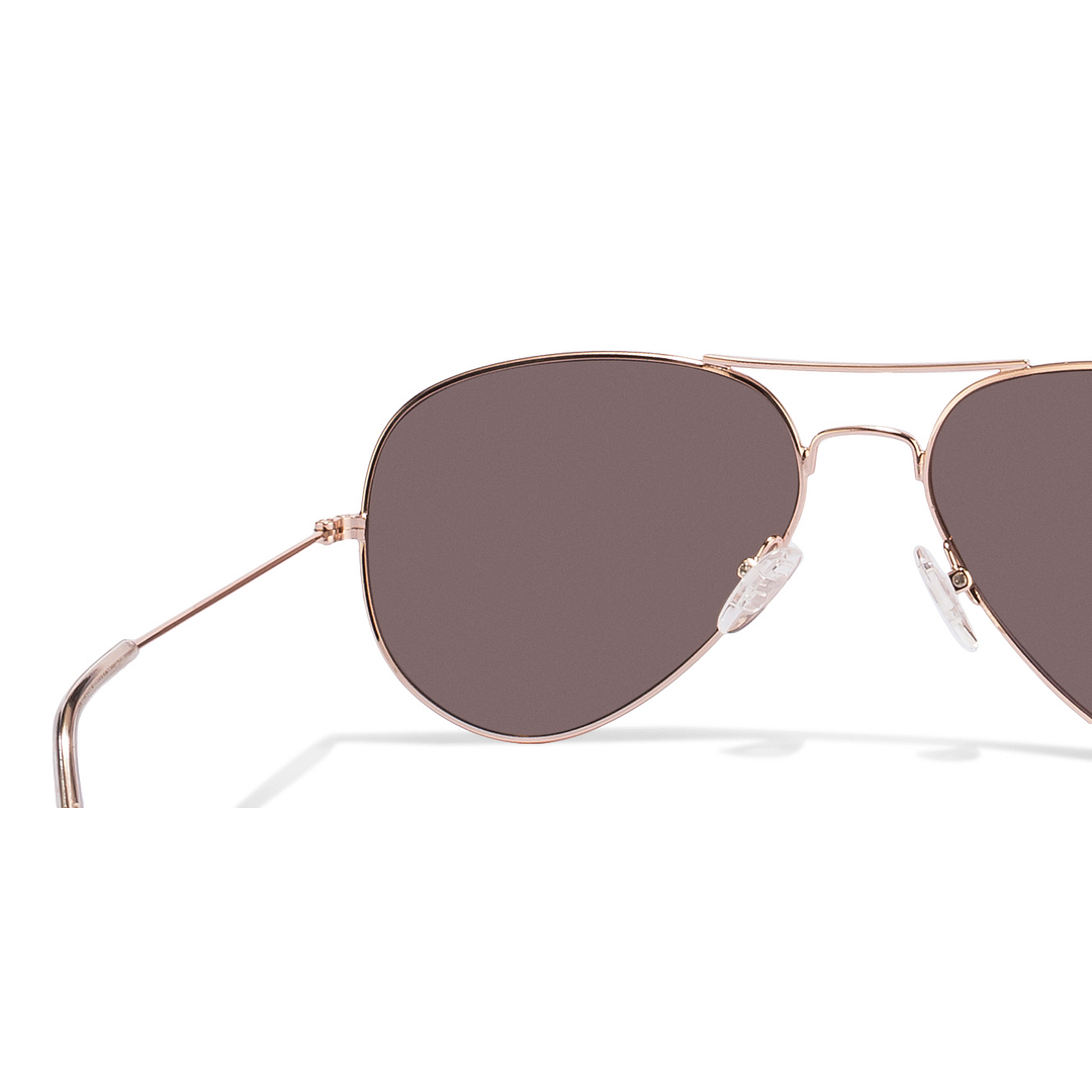 Vincent Chase Online Gold Full Rim Aviator left side