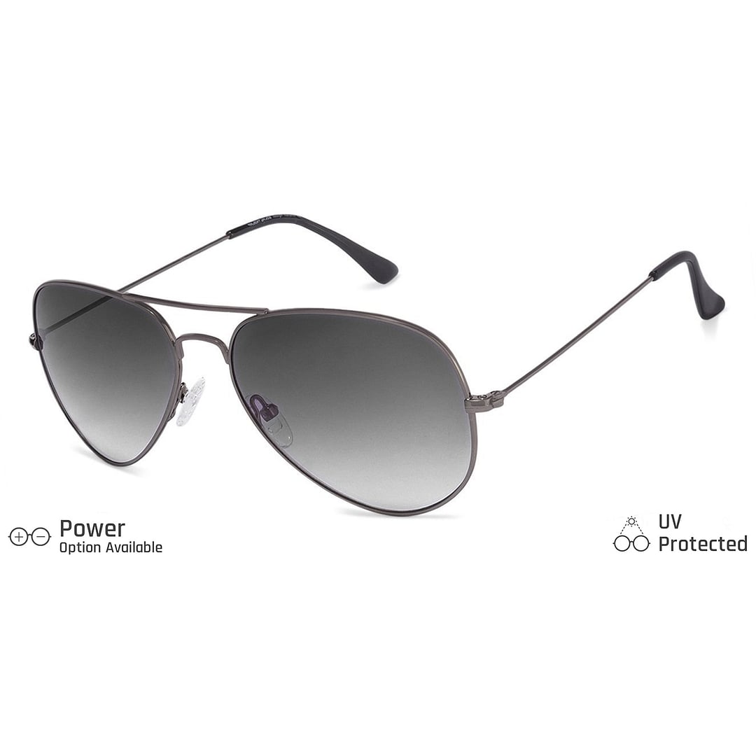 Vincent Chase Online Gunmetal Full Rim Aviator right side
