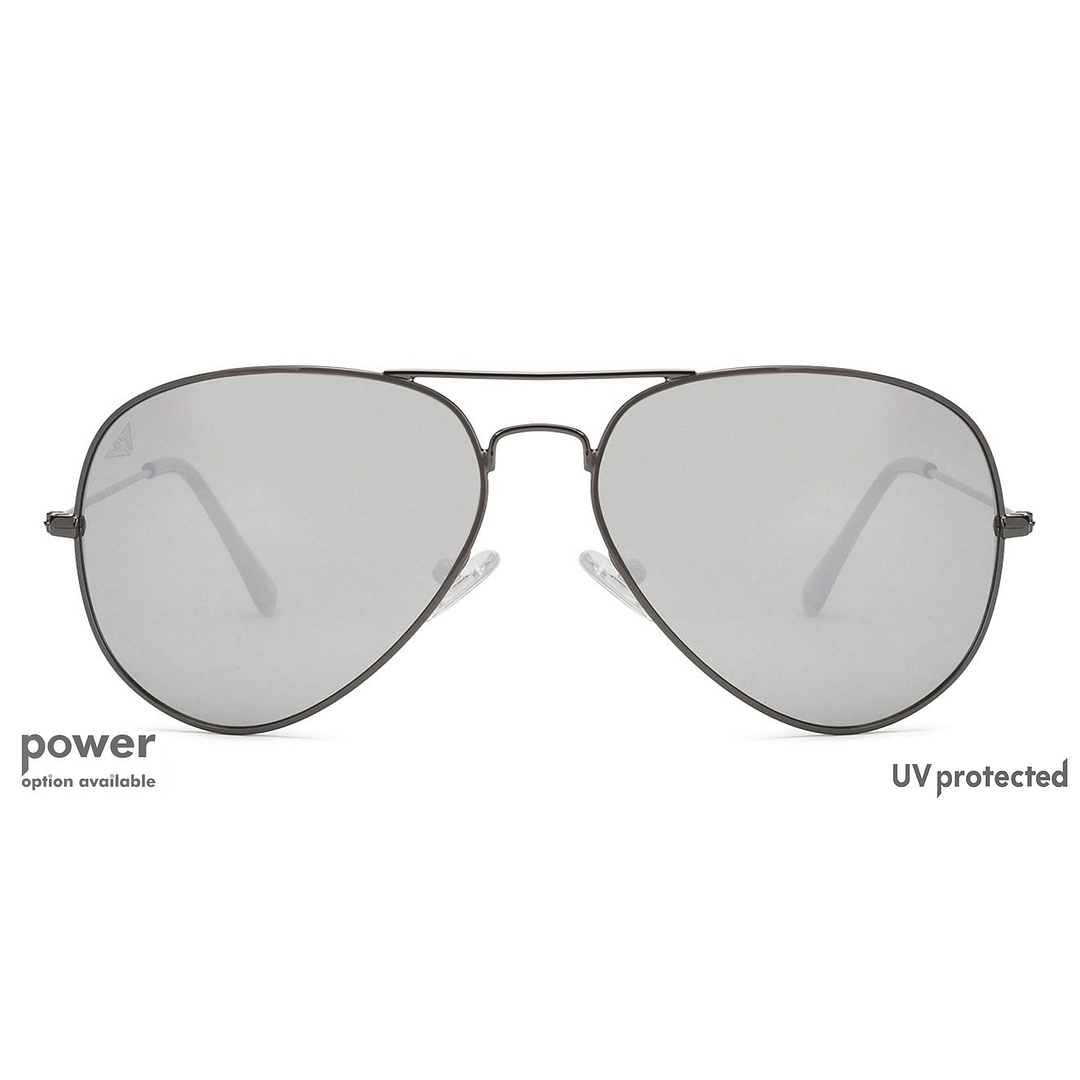 Vincent Chase Online Gunmetal Full Rim Aviator left side