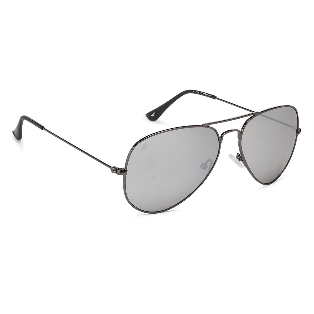 Vincent Chase Online Gunmetal Full Rim Aviator left side