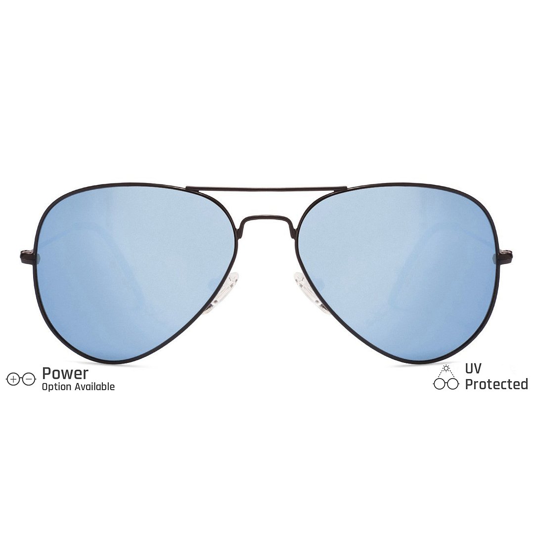 Vincent Chase Online Black Full Rim Aviator left side