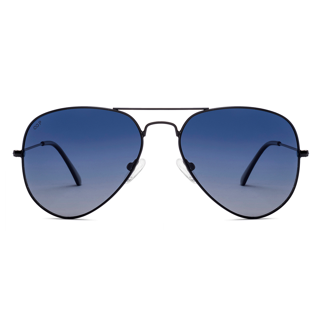 Vincent Chase Polarized Black Full Rim Aviator right side