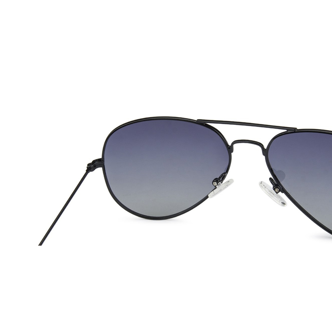 Vincent Chase Polarized Black Full Rim Aviator left side