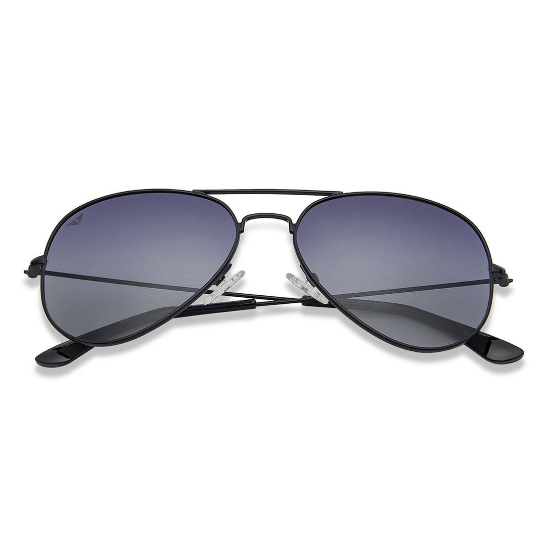 Vincent Chase Polarized Black Full Rim Aviator right side