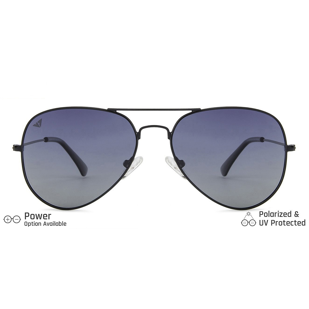 Vincent Chase Polarized Black Full Rim Aviator right side