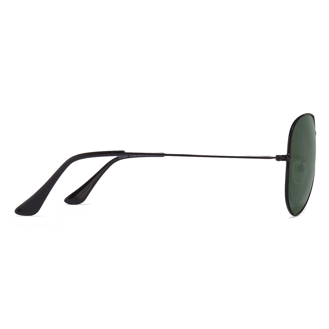 Vincent Chase Polarized Black Full Rim Aviator right side
