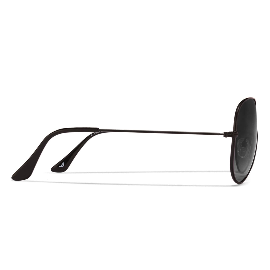 Vincent Chase Polarized Black Full Rim Aviator left side