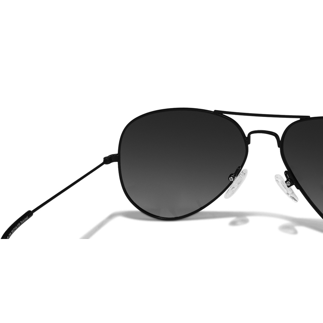 Vincent Chase Polarized Black Full Rim Aviator right side