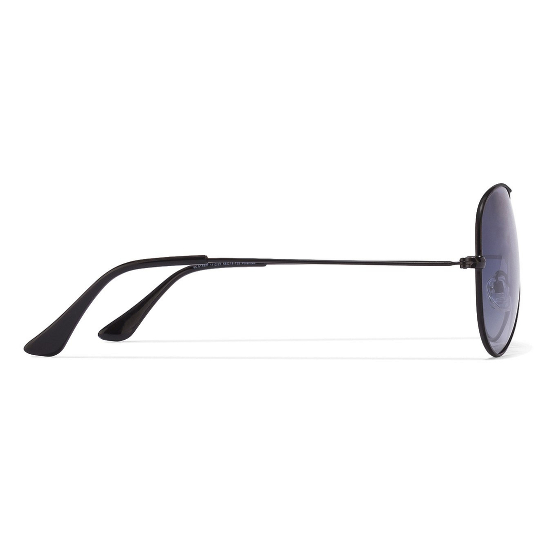Vincent Chase Polarized Black Full Rim Aviator right side