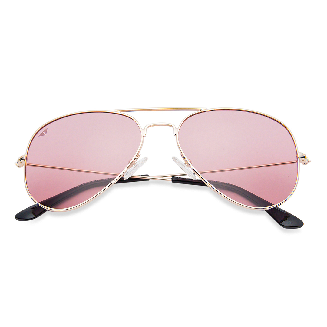 Vincent Chase Online Gold Full Rim Aviator left side