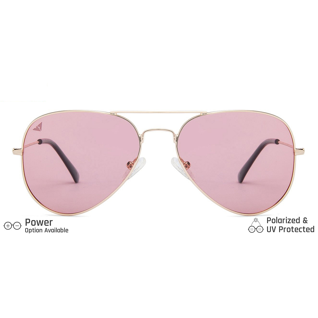 Vincent Chase Online Gold Full Rim Aviator left side