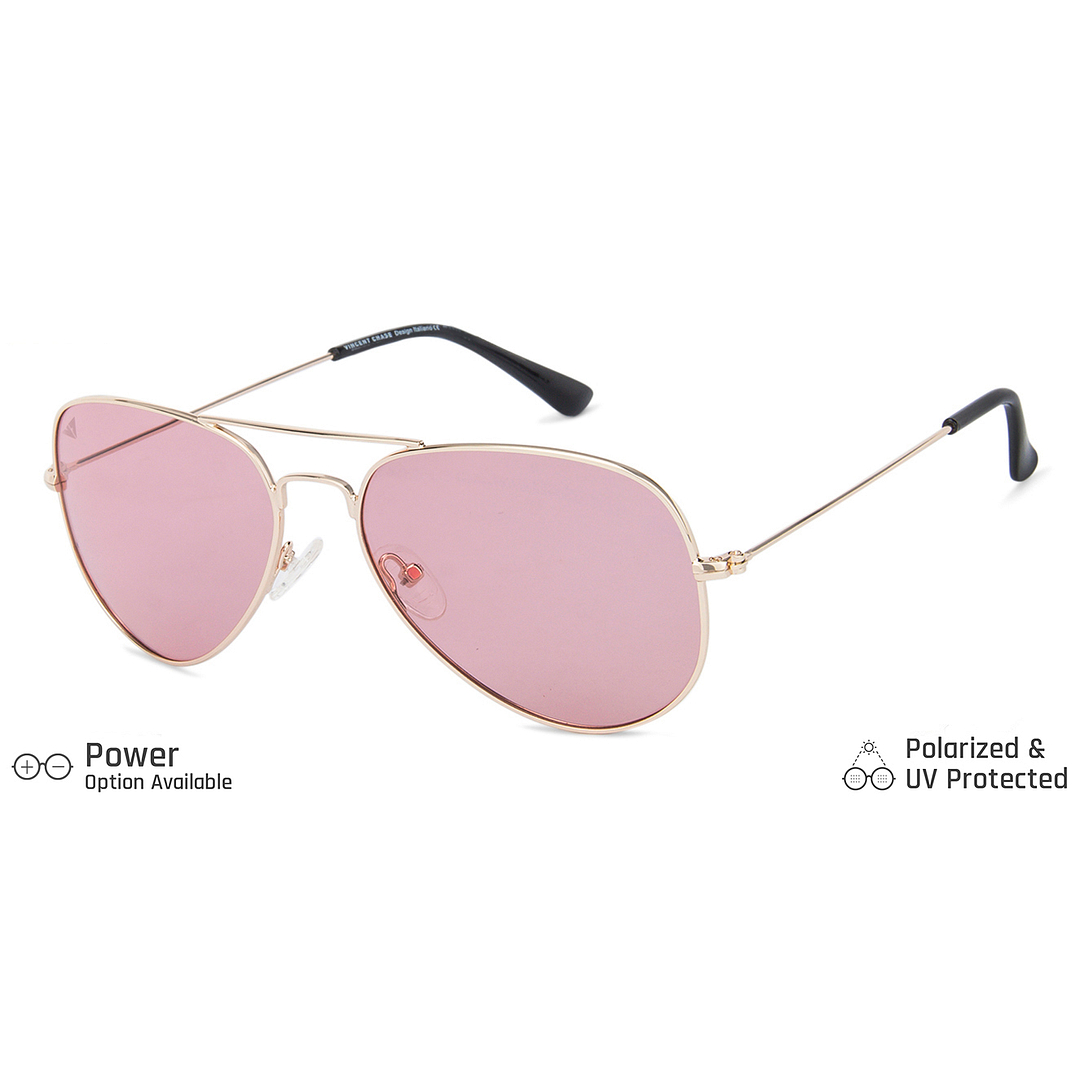 Vincent Chase Online Gold Full Rim Aviator right side