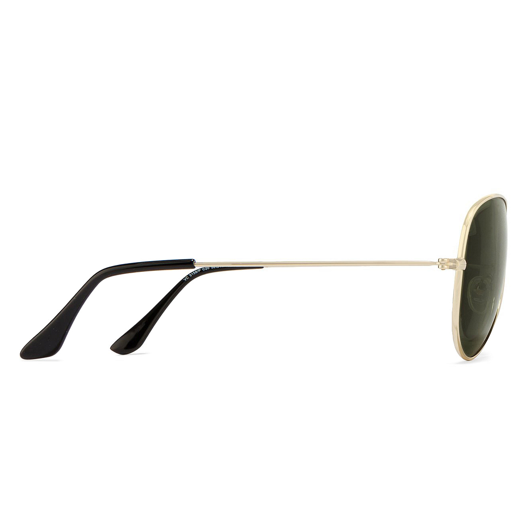 Vincent Chase Polarized Gold Full Rim Aviator right side
