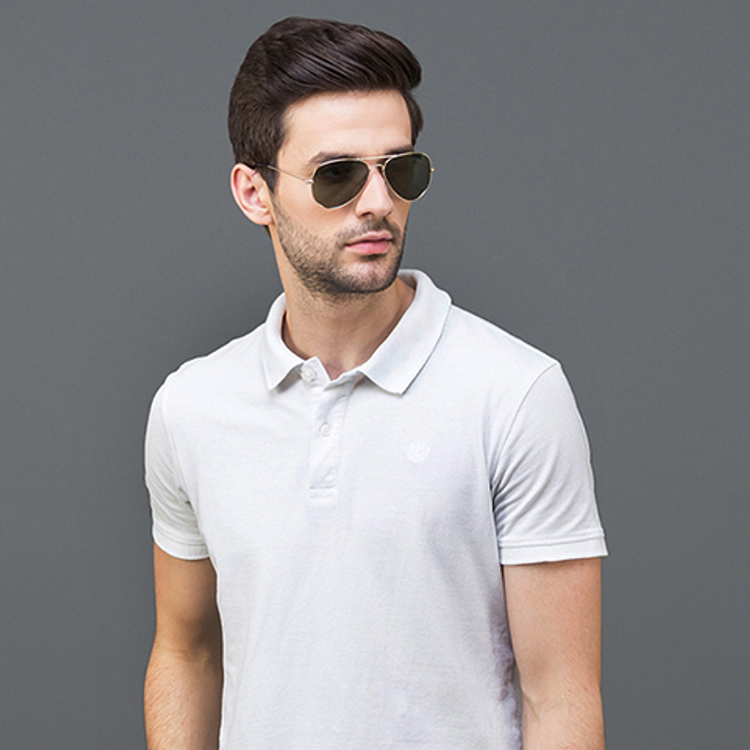 Vincent Chase Polarized Gold Full Rim Aviator right side