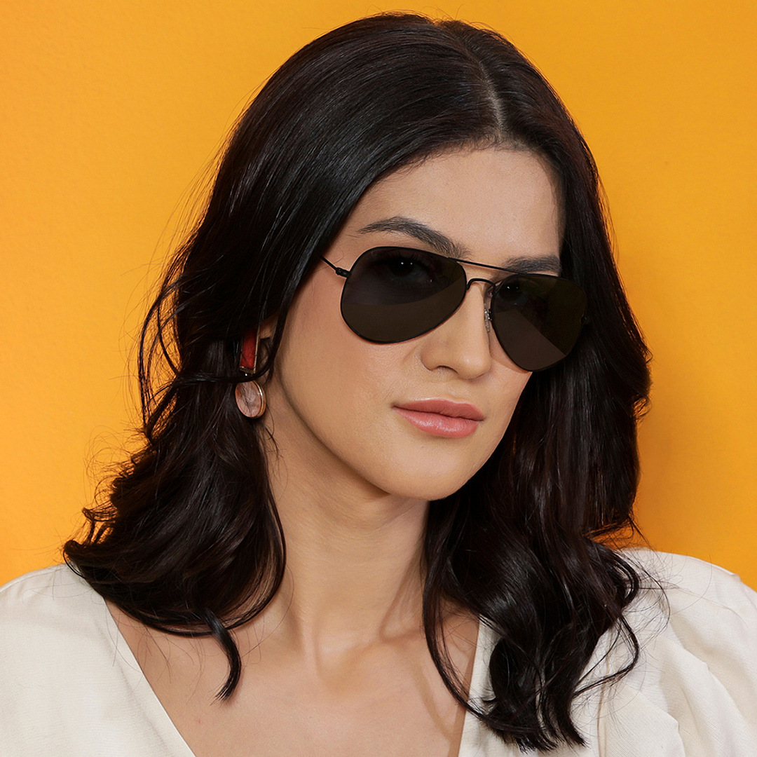 Vincent Chase Online Black Full Rim Aviator right side