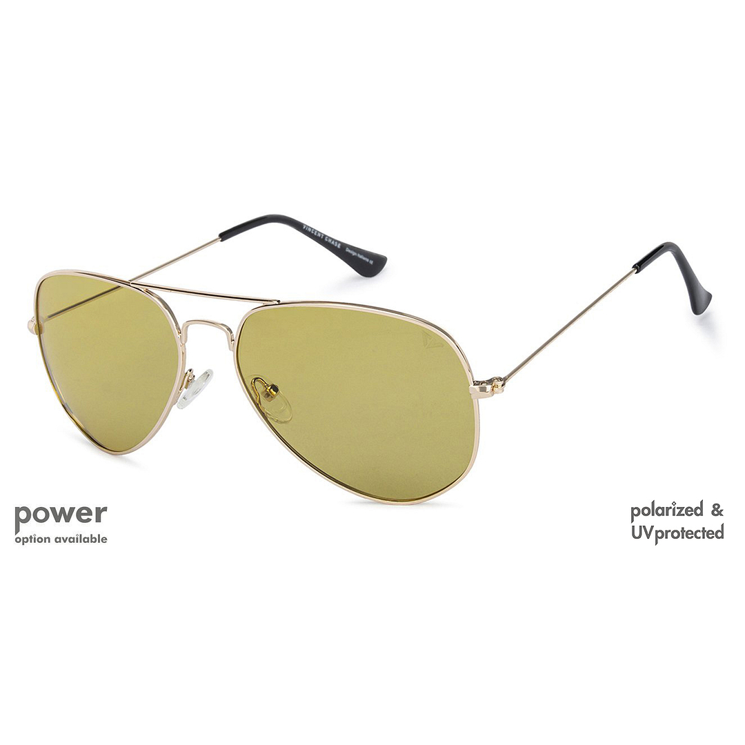 Vincent Chase Online Gold Full Rim Aviator right side