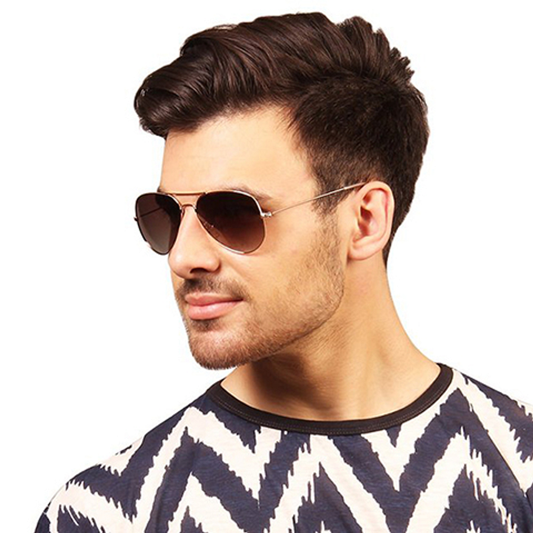 Vincent Chase Online Gold Full Rim Aviator left side