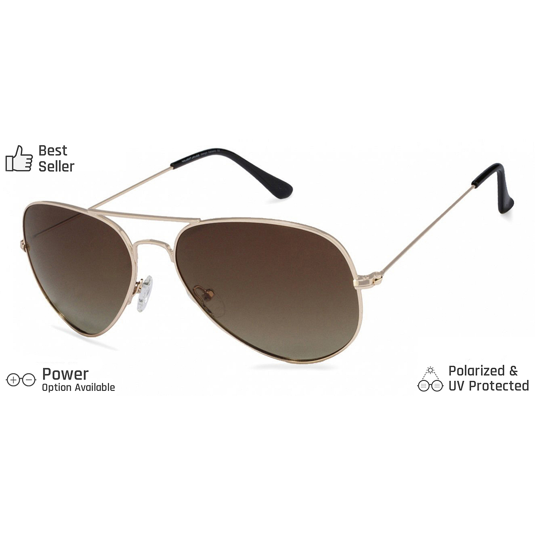 Vincent Chase Online Gold Full Rim Aviator right side