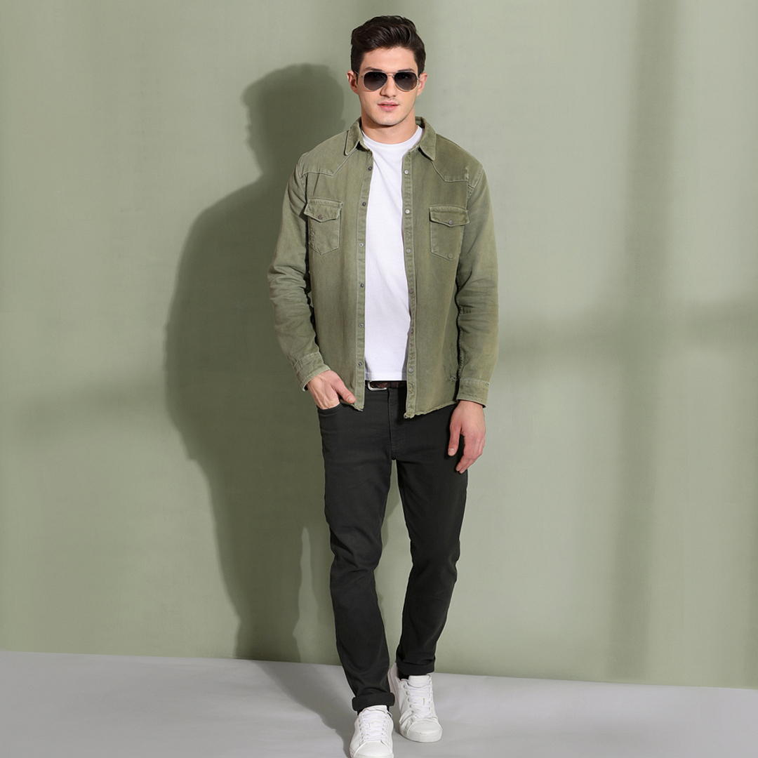 Vincent Chase Online Silver Full Rim Aviator left side