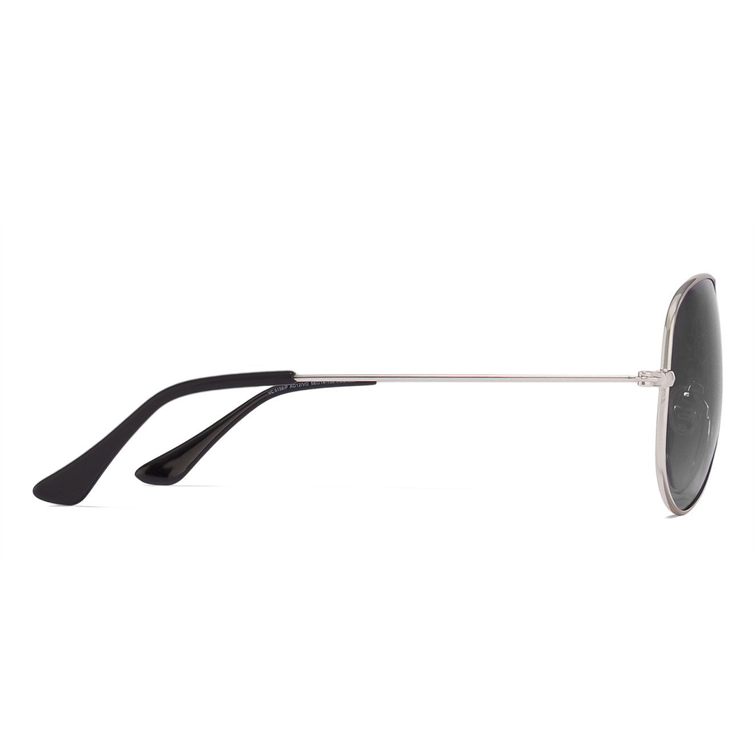 Vincent Chase Online Silver Full Rim Aviator left side