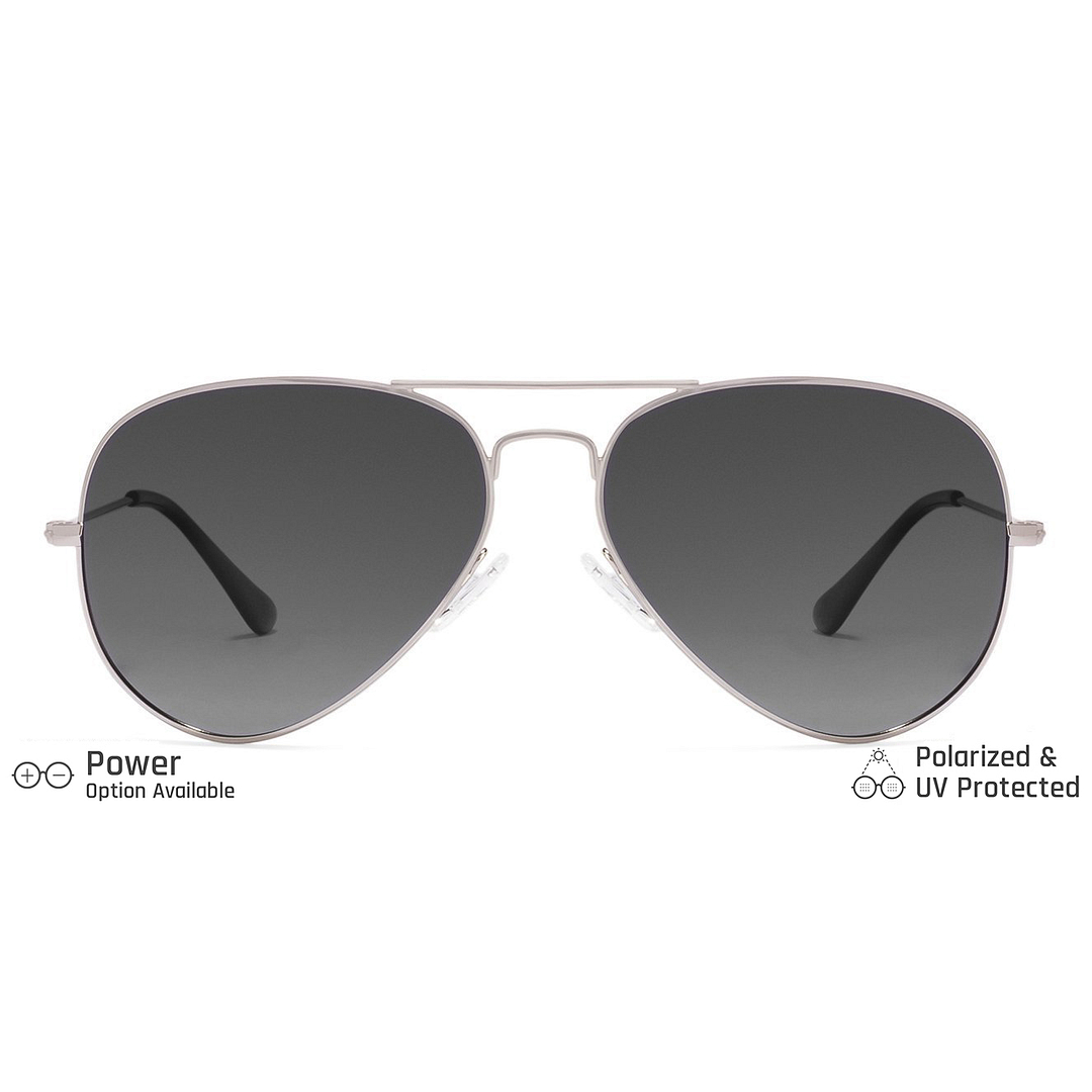 Vincent Chase Online Silver Full Rim Aviator left side