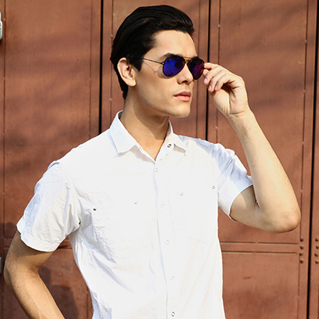 Vincent Chase Online Silver Full Rim Aviator right side