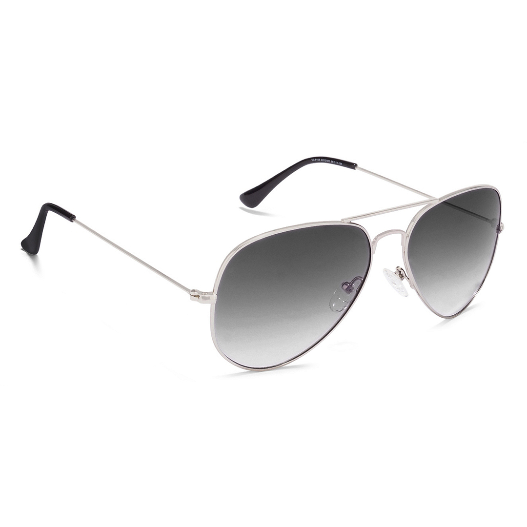 Vincent Chase Online Silver Full Rim Aviator left side
