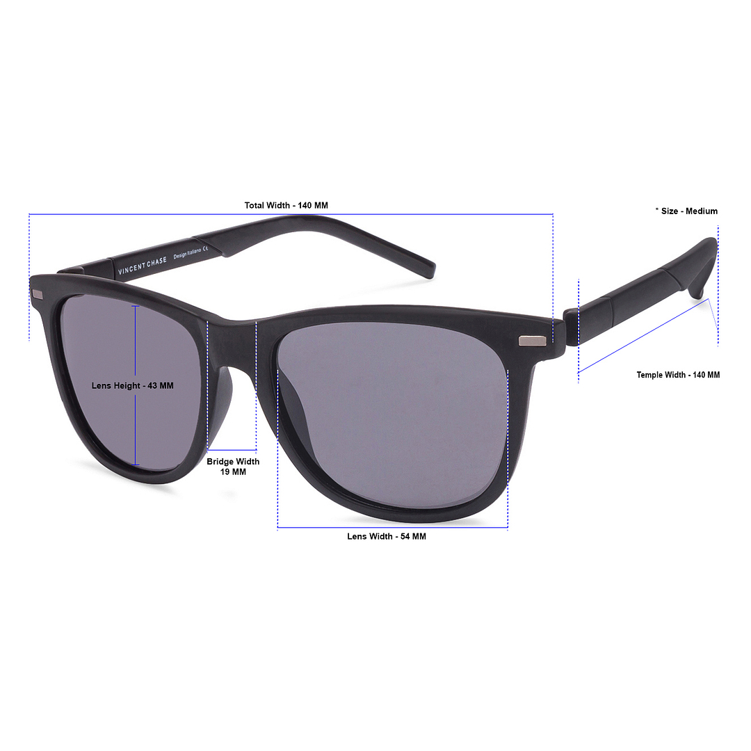 Vincent Chase Online Black Full Rim Square right side