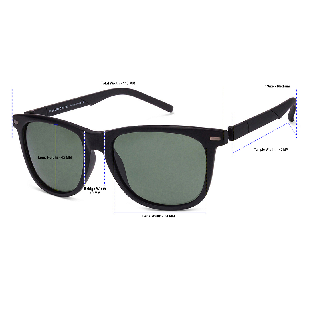 Vincent Chase Online Black Full Rim Square left side