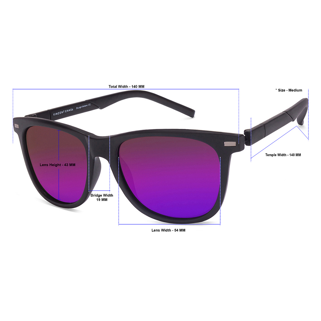 Vincent Chase Online Black Full Rim Square left side