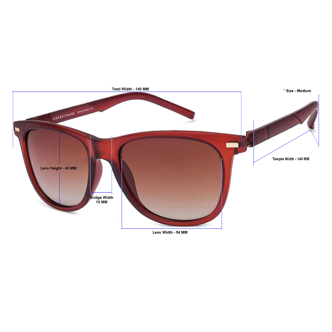 Vincent Chase Online Brown Full Rim Square left side