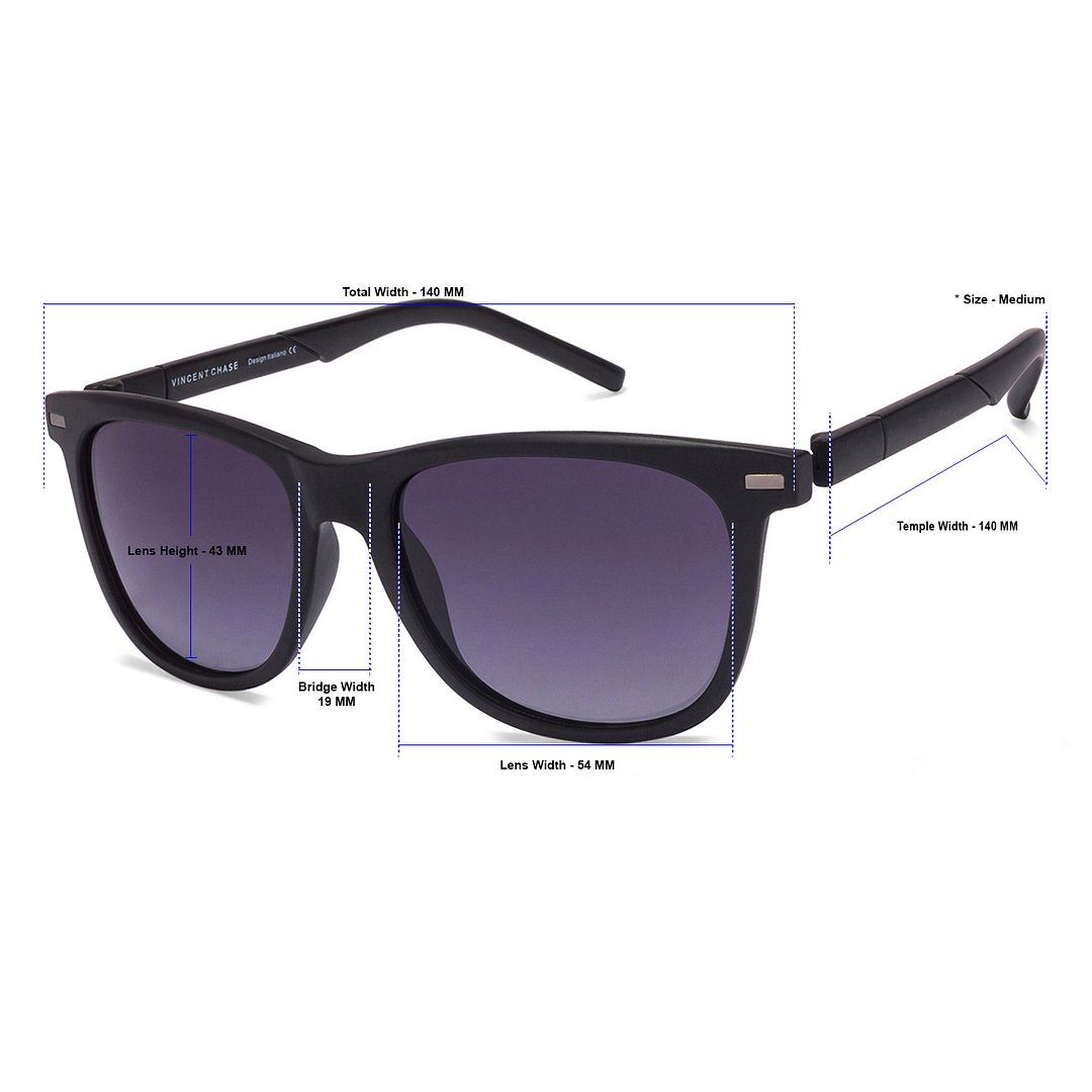Vincent Chase Online Black Full Rim Square right side