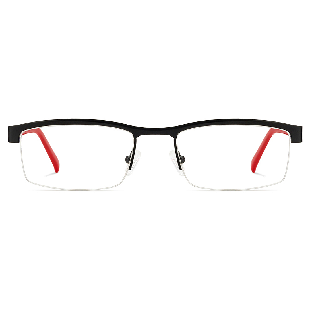 Vincent Chase Online Black Half Rim Rectangle left side