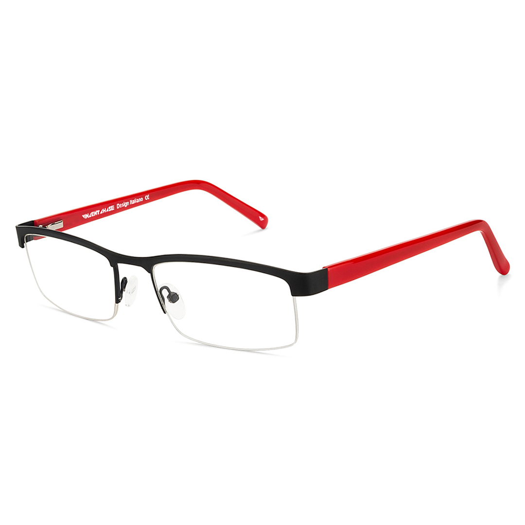 Vincent Chase Online Black Half Rim Rectangle left side