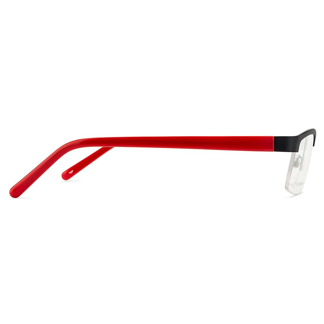 Vincent Chase Online Black Half Rim Rectangle left side