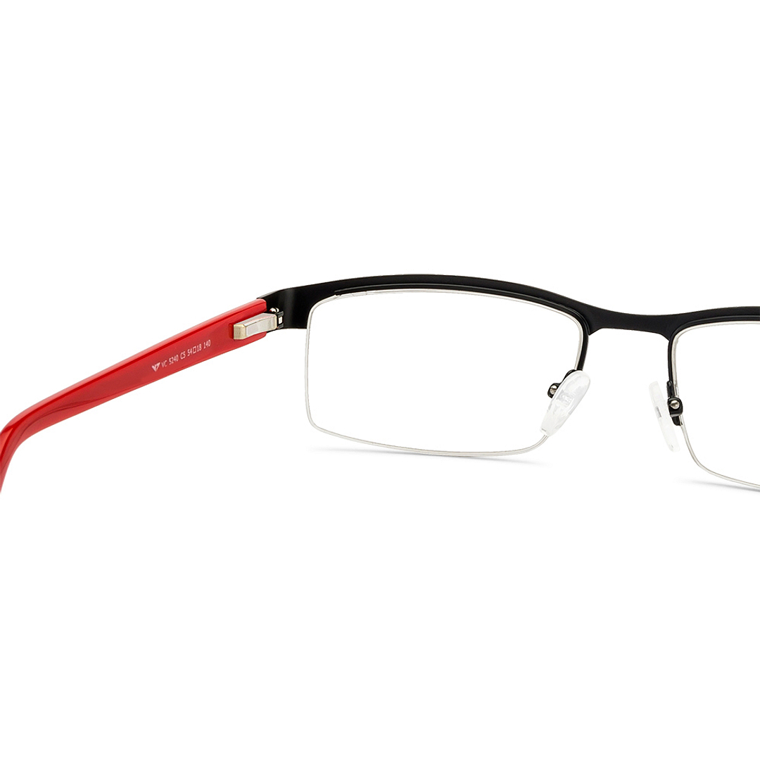 Vincent Chase Online Black Half Rim Rectangle right side