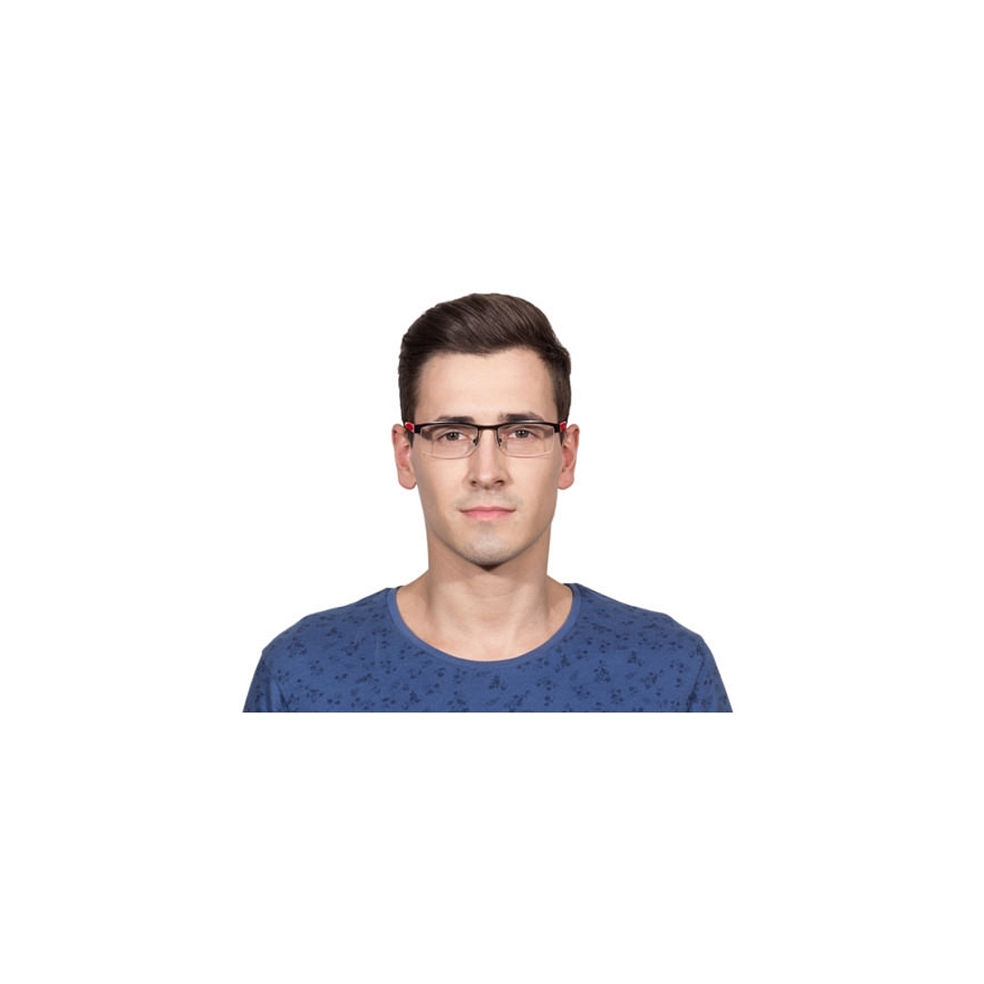 Vincent Chase Online Black Half Rim Rectangle left side