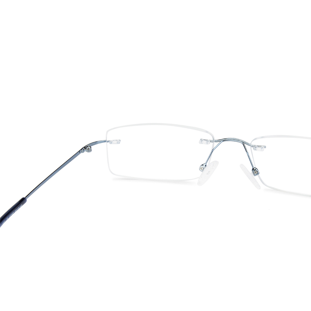 Vincent Chase Sky Blue Rimless Rectangle right side