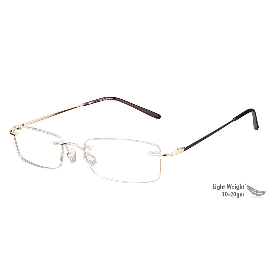 Vincent Chase Online Gold Rimless Rectangle right side