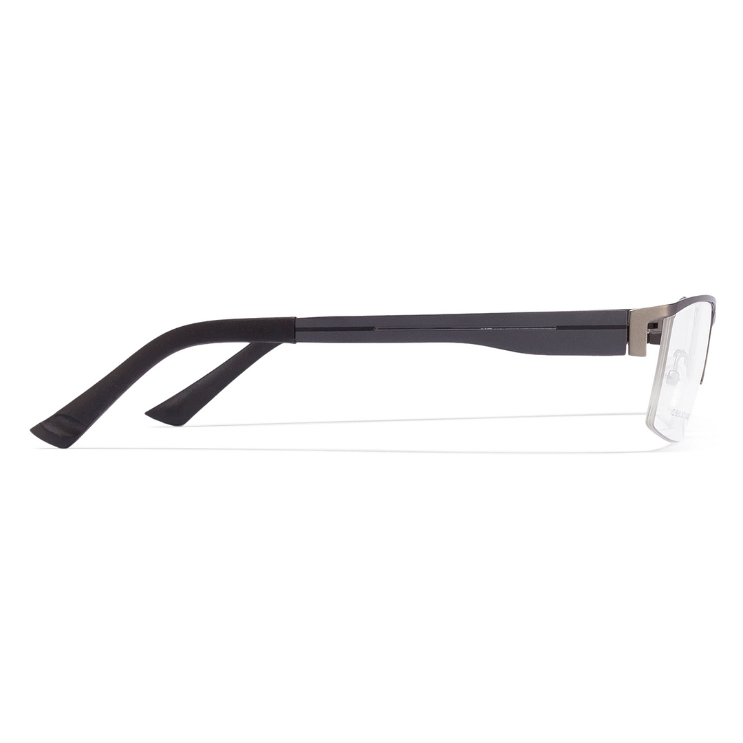 Lenskart Air Online Silver Half Rim Rectangle right side