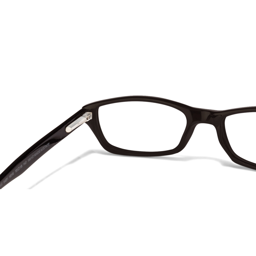 Lenskart Lenskart TOI Special: Black Full Rim Rectangle Lenskart TOI Special Classic Acetate VC 6421- right side