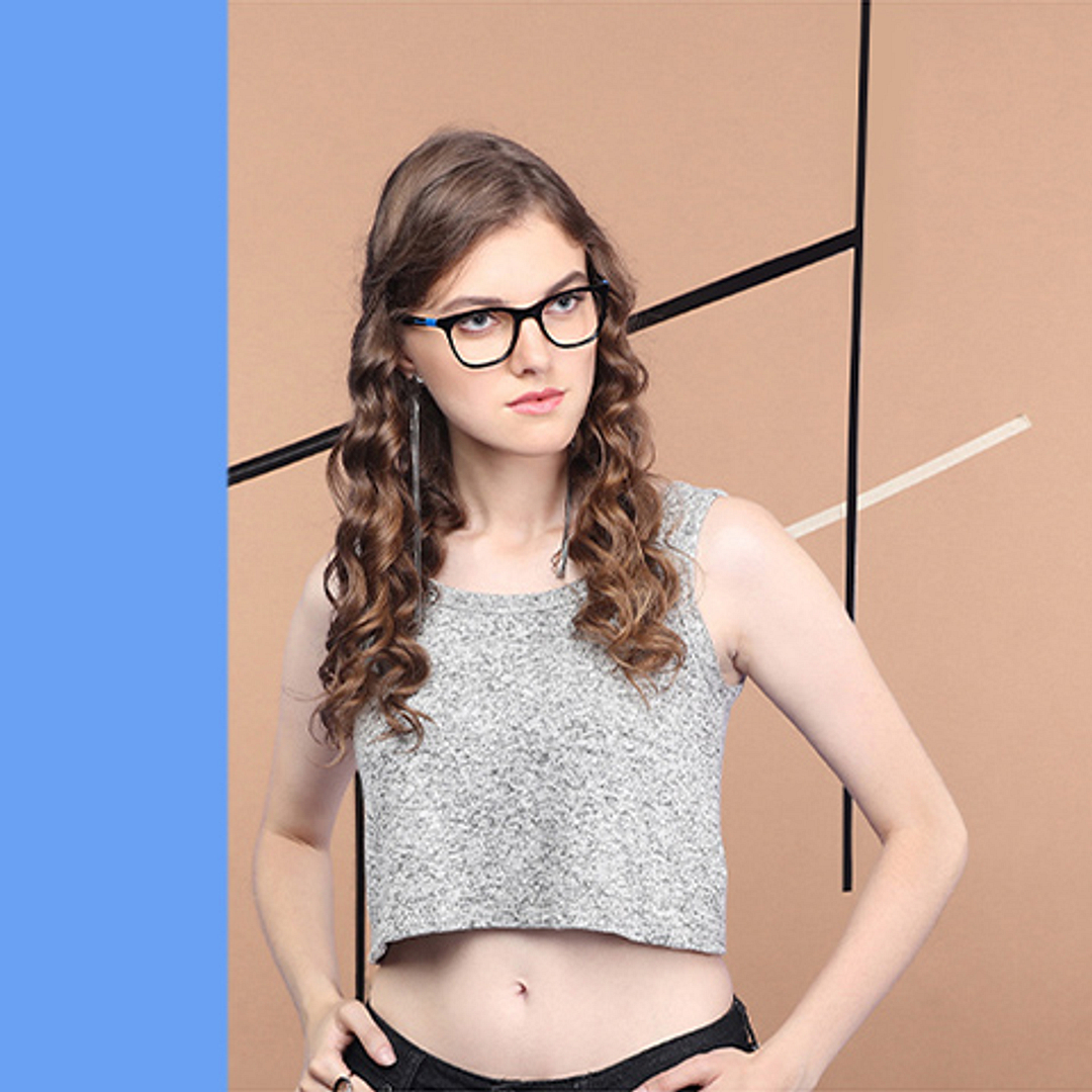 Vincent Chase Online Black Full Rim Square right side